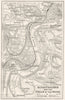 SWITZERLAND. Schaffhausen and the Falls of the Rhine 1930 old vintage map