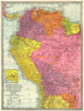 NW SOUTH AMERICA. Colombia Venezuela Ecuador Peru Bolivia Brazil. Lima 1907 map