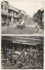 SINGAPORE. 1 Street; 2 Malay court of justice 1907 old antique print picture