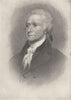 USA. Alexander Hamilton 1907 old antique vintage print picture