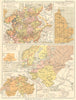 EUROPE. Scandinavia Russia 14-15C Svizzera Germania 1477 Inghilterra 1889 map