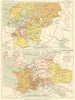 EUROPE. Stati del Nord-Est 1492; Europa Centrale prima della Riforma 1889 map