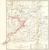 SWITZERLAND. Sketch map of The Engadin 1907 old antique vintage plan chart
