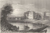 CUMBRIA. Brougham Castle. DUGDALE 1845 old antique vintage print picture