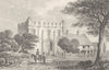 DERBYSHIRE. Mackworth Castle, Derbyshire. DUGDALE 1845 old antique print