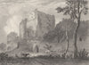 HEREFORDSHIRE. West Tower of Goodrich Castle. DUGDALE 1845 old antique print
