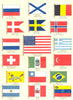 FLAGS. Mercantile Marine,Navy. Russia;Belgium;Norway;Netherlands;USA;Greece 1910