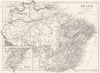 BRAZIL. Brazil map 1910 old antique vintage plan chart