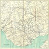 SOUTH WALES VALLEYS Cardiff Newport Neath Barry Bridgend Brecon Beacons 1950 map