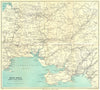 SOUTH WALES Cardigan Swansea Neath Carmarthen Llanelli Tenby. WARD LOCK 1950 map