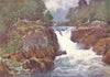 CUMBRIA. Lake district. Skelwith Force, Langdale 1908 old antique print