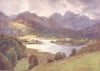 WESTMORLAND. Elterwater and Langdale Pikes 1908 old antique print picture