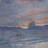 BRAZIL. The Sugar Loaf, at Sunset, Rio 1908 old antique vintage print picture