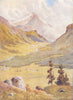 SWITZERLAND. An Engadin Valley-Pontresina from above Celerina 1917 old print