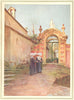 ITALY. Entrance to the Villa Centurione, S Margherita Ligure 1912 old print