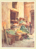 ITALY. The Greengrocer shop 1912 old antique vintage print picture