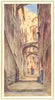 ITALY. Vicolo Della Providenza, San Remo 1912 old antique print picture
