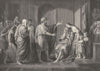 THE BANISHMENT OF CLEOMBROTUS. Benjamin West, P R A 1835 old antique print