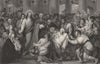 CHRIST HEALING THE SICK. Benjamin West, Esqre 1835 old antique print picture