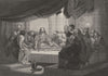 THE LAST SUPPER. West 1835 old antique vintage print picture