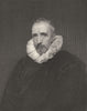 GEVARTIUS. Vandyck 1835 old antique vintage print picture