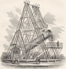 SCIENCE. Sir W Herschel's Forty-Foot Reflecting Telescope 1869 old print