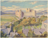 WALES. Origins. Harlech 1939 old vintage print picture