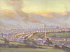 YORKSHIRE. The Industrial Landscape. Leeds 1939 old vintage print picture