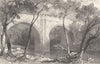CUMBRIA. Kirby Lonsdale Bridge, Westmorland (Allom)  1832 old antique print