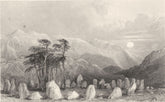 CUMBRIA. The Druids Stones, Near Keswick (Allom)  1832 old antique print