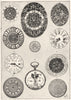 FRENCH WATCHES. Dials of French watches of 16th and 19th Centuries 1907 print