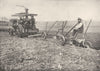 USA. A Modern Steam Plow plough that turns seven furrows at one time 1907
