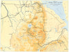 Northern Ethiopia & Eritrea. 1941 East Africa Campaign World War Two 1954 map