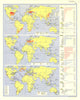 WORLD. Maize, Sago & Dates; Cane sugar, Beet & Cacao; Vine & Fruits 1962 map