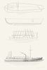 Hudson steam boats 1787-1807, New York. Rumsey Fitch Fulton Cleremont 1849