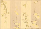 JAPAN. Studies of Flowers. By Hokusai 1890 old antique vintage print picture