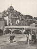 PUY- DE- DÔME. Champeix et la Couze de Chambon 1900 old antique print picture