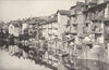 CANTAL. Aurillac. Vieilles Maisons sur la Jordanne 1900 old antique print