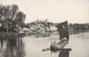 LOIRE. Les Bords de L'erdre 1900 old antique vintage print picture