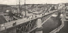 FINISTÈRE. Brest. Le Pont Tournant et le port Militaire 1900 old antique print