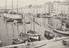 VAR. Toulon. Le Quai du port 1900 old antique vintage print picture