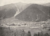HAUTE- SAVOIE. Vue Générale de Chamonix et du Brévent 1900 old antique print