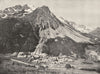 HAUTES- ALPES. Villar- d'Arène et la Meije 1900 old antique print picture
