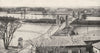 FRANCE. Pont Suspendu sur le Rhône, de Beaucaire a Tarascon 1900 old print