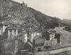 VAR. Entrevaux sur le Var (Basses- alpes)  1900 old antique print picture
