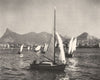 BRAZIL. Rio de Janeiro. Pêcheur Fishing 1951 old vintage print picture