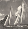 BRAZIL. Rio de Janeiro. Voiliers a Rio Sailing 1951 old vintage print picture