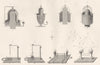 SCIENCE. Electro Magnetism (2)  1880 old antique vintage print picture
