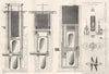 ENGINEERING. Screw Propeller lifting gear 1880 old antique print picture