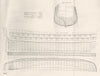 BOATS. Shipbuilding; Sheer draught; Body plan; Half breadth plan (1)  1880